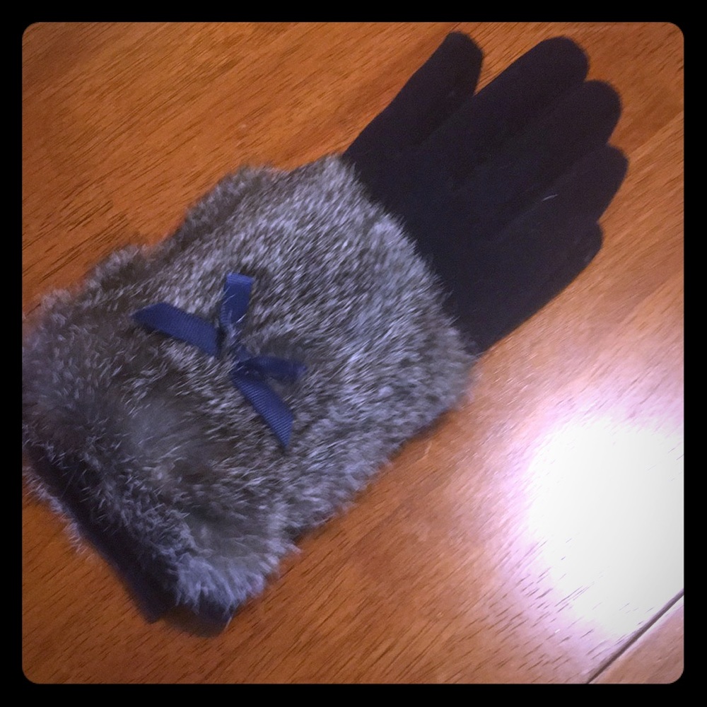 Fur gloves